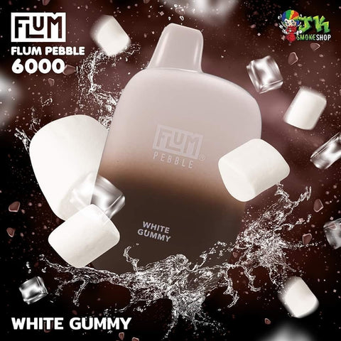 WHITE GUMMY FLUM PEBBLE 6000 - JK SMOKE SHOP | WEST HOLLYWOOD, CA