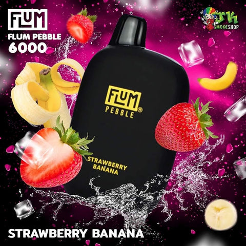 STRAWBERRY BANANA FLUM PEBBLE 6000 - JK SMOKE SHOP | WEST HOLLYWOOD, CA