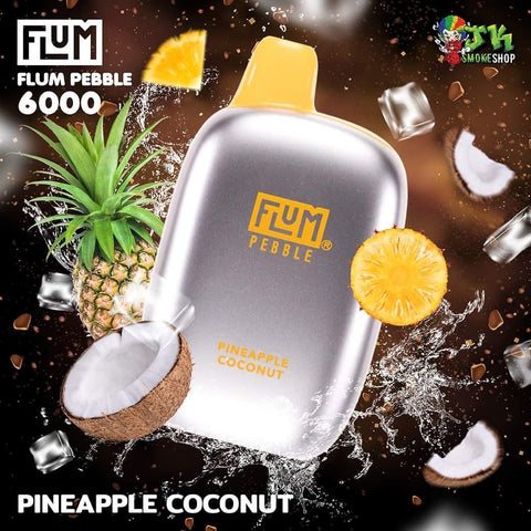 PINEAPPLE COCONUT FLUM PEBBLE 6000 - JK SMOKE SHOP | WEST HOLLYWOOD, CA