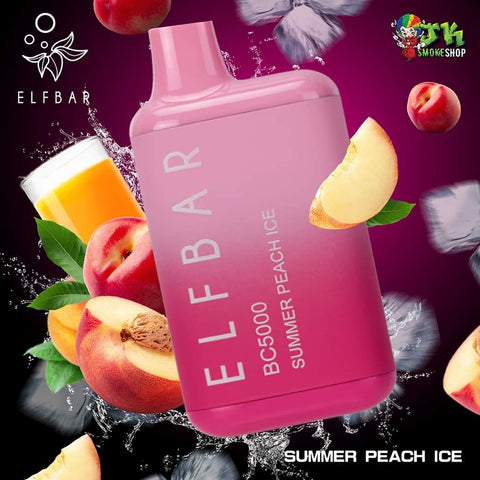 SUMMER PEACH ICE ELFBAR BC5000 - JK SMOKE SHOP | WEST HOLLYWOOD, CA